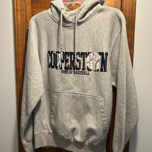 Gray Cooperstown Home of Baseball Pullover Hoodie